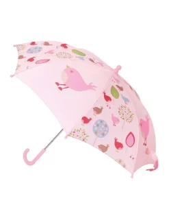 Penny Scallan Chirpy Bird Umbrella In Pink