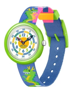 Flik Flak Dancing Dragon Watch In Green